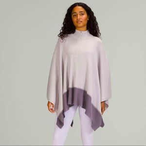 NTW Lululemon On the Go Poncho Chome/Dusky Lavender One Size